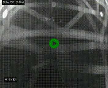 Webcam autoroute A63 en périphérie de Bordeaux au sud-est de la ville, en provenance du bassin d'Arcachon. Vue orientée vers Bordeaux