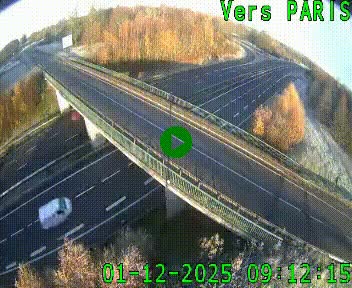 Clone of Caméra routière sur l'autoroute A20 au nord de Limoges, à la jonction avec la N520. Vue orientée vers Paris