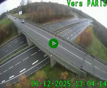 Clone of Caméra routière sur l'autoroute A20 au nord de Limoges, à la jonction avec la N520. Vue orientée vers Paris