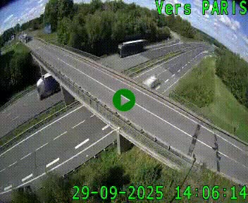 Clone of Caméra routière sur l'autoroute A20 au nord de Limoges, à la jonction avec la N520. Vue orientée vers Paris