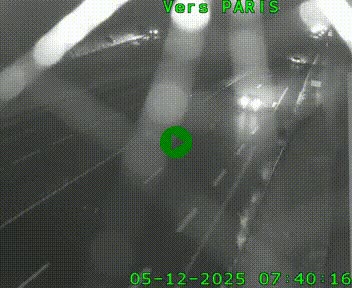 Caméra routière sur l'autoroute A20 à Saint-Hilaire-Bonneval, au sud de Limoges. Vue orientée vers Paris