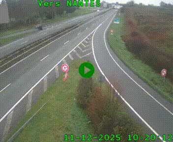 Webcam N147 au nord de Poitiers et à la jonction avec la A10