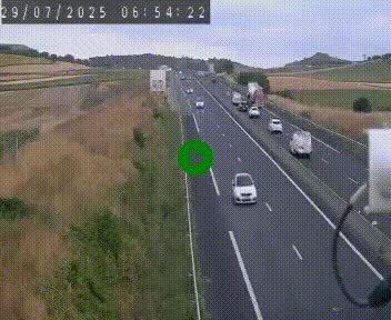 Caméra autoroute A75 à hauteur de Le Crest, en direction de Montpellier