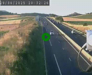 Caméra autoroute A75 à hauteur de Le Crest, en direction de Montpellier