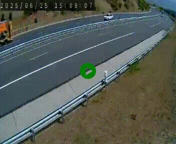Caméra autoroute A75 à hauteur de la sortie 42 (Rodez, Laissac, Aire de l'Auvergne) située sur la commune d'Auberoques, près de Sévérac-le-Château