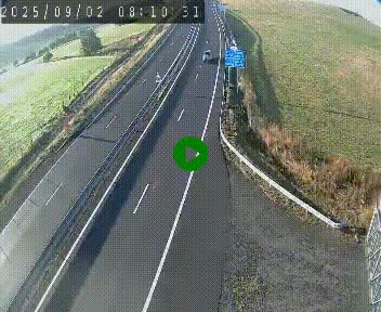 Caméra autoroute A75 à hauteur du col de la Fageole en direction de Clermont-Ferrand
