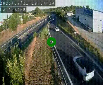 Caméra routière France - N109, Juvignac - La plaine, en direction de Clermont l'Hérault, à la sortie de Montpellier