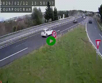 Caméra routière France - N109, Courpouiran - La plaine, en direction de Clermont l'Hérault, à la sortie de Montpellier