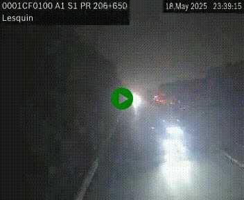 Webcam autoroute A1 à hauteur de Lesquin. Vue orientée vers Lille