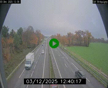 Webcam sur le périphérique de Rennes (N136) à hauteur du quartier Bréquigny, au sud de la ville