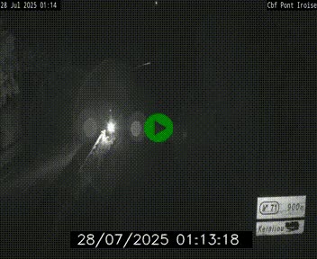 Webcam sur la N165 après le Pont de l'Iroise, à l'entrée de Brest