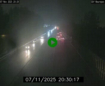 Webcam sur le périphérique de Rennes (N136) à hauteur de Maurepas, au nord de la ville