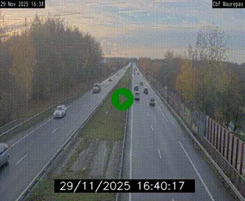 Webcam sur le périphérique de Rennes (N136) à hauteur de Maurepas, au nord de la ville