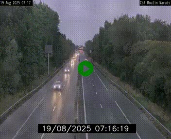 Webcam sur le périphérique de Nantes (N844) entre la Porte de Saint-Luce et la Porte d'Anjou, à l'est de la ville