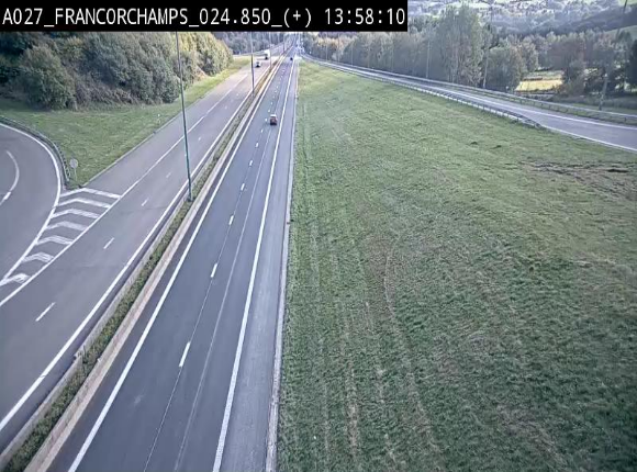 Caméra autoroutière à proximité du circuit de Spa-Francorchamps à Stavelot sur l'A27/E42