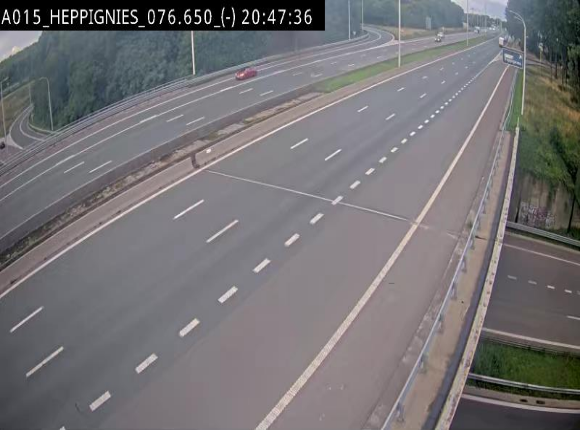 Webcam autoroute Belgique - Heppignies - E42 direction Namur - BK 76.4