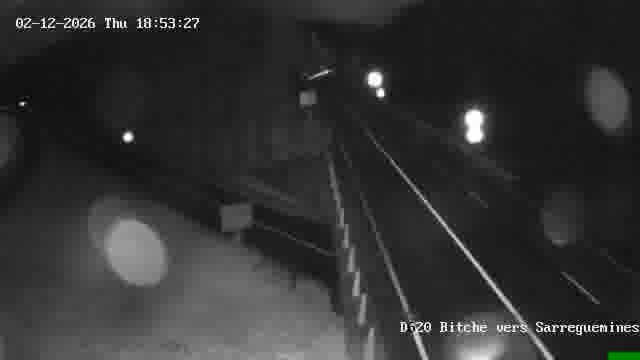 Webcam sur la D620, sur le contournement de Bitche. Vue orientée vers Sarreguemines