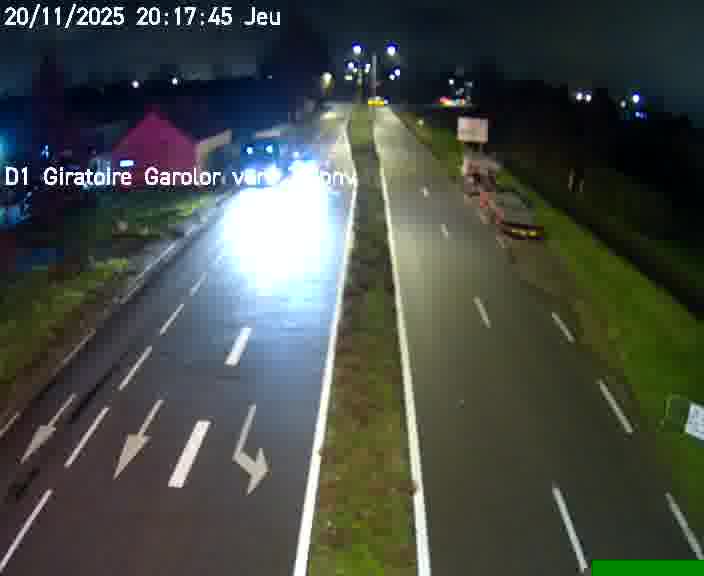 Webcam de surveillance sur D1 (France) à Ennery, cadrée vers Thionville, proposant une information routière utile aux déplacements quotidiens.