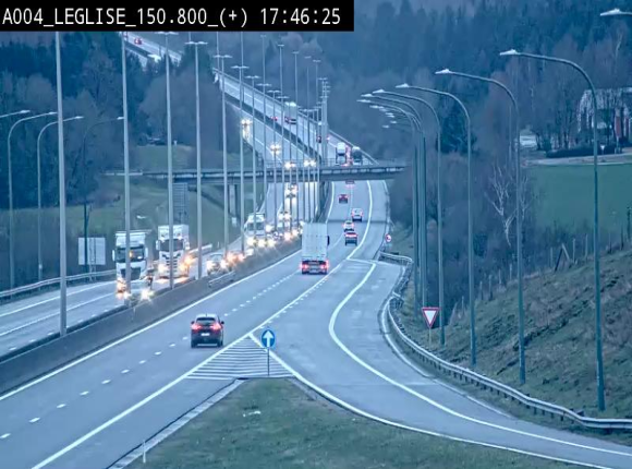 Caméra autoroute Belgique - Côte de Léglise, E411(A4) direction Luxembourg