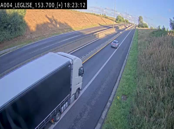 Webcam autoroute E411 à hauteur de Léglise, en direction de Luxembourg