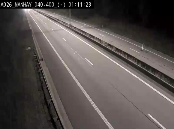Webcam autoroute A26/E25 à hauteur de Manhay, après la jonction avec la N651 en direction de Liège - BK 40.4