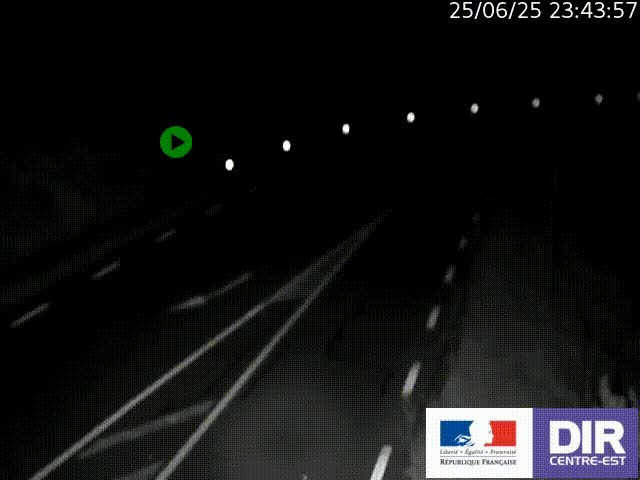 Webcam sur le col Pin Bouchain, vue orientée vers Roanne, en provenance de Lyon sur la nationale 7 (N7)