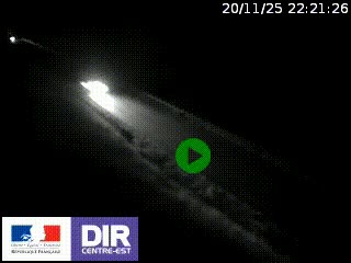 Webcam au niveau du col de Bois Clair à hauteur de Cluny sur la N79. Vue orientée vers Mâcon