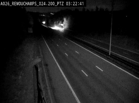 Webcam E25/A26 à Aywalle, à hauteur de Spa. Vue orientée vers Liège