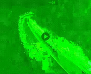 Webcam en haut de la Côte des Carreaux sur la N31 à Avesnes-en-Bray. Vue orientée vers Rouen