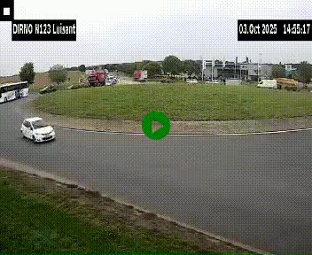Webcam en périphérie de Chartres sur la N123, à hauteur de Luisant. Vue orientée vers Chartres