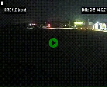 Webcam en périphérie de Chartres sur la N123, à hauteur de Luisant. Vue orientée vers Chartres