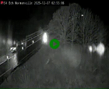 Webcam à hauteur du Leclerc Normanville sur la N154. Vue orientée vers Rouen