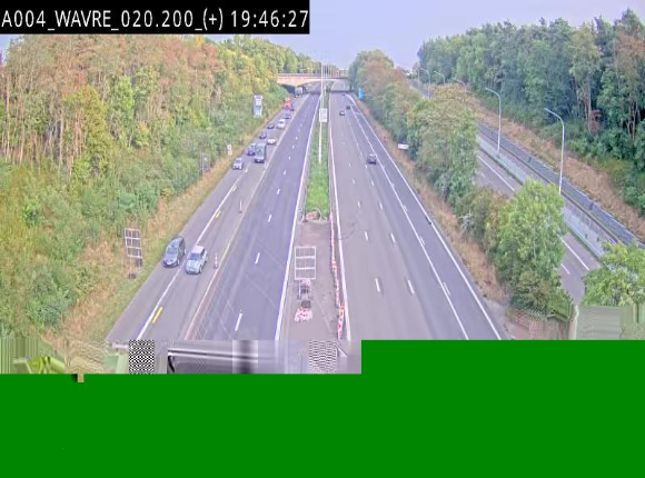 Webcam @ Wavre-sud KP 19.6, A4/E411