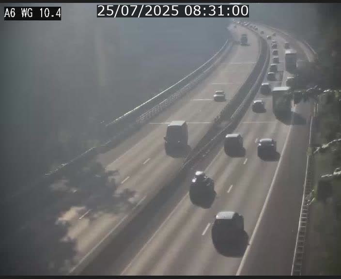 Traffic live webcam Luxembourg Mamer - A6 - BK 10.4 - direction Luxembourg/France/Allemagne