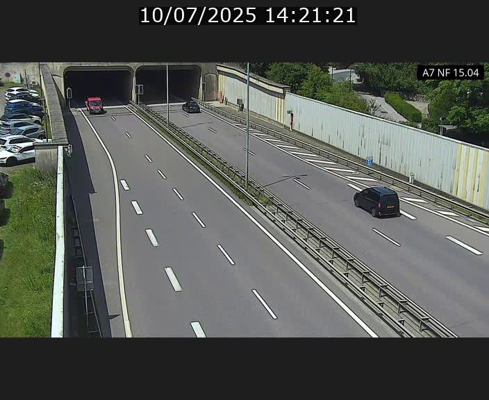 Caméra trafic Luxembourg - A7, Tunnel Mersch, entrée sud, direction Ettelbruck