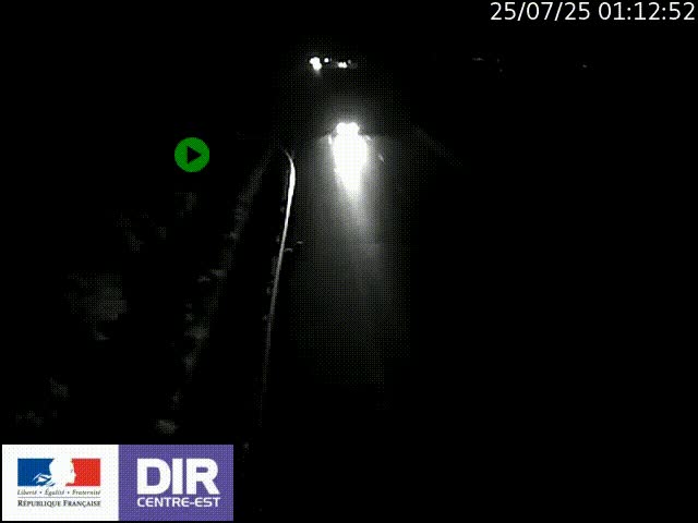 Webcam sur le contournement de Valence, sur la Nationale 7, à la jonction avec la N532, caméra orientée vers Grenoble