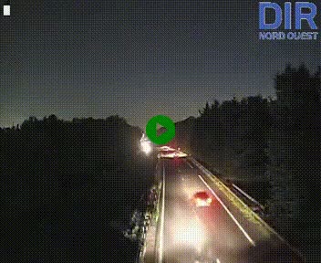Webcam sur le périphérique de Caen (N814) à l'est de la ville, à Mondeville hauteur de la sortie 2, Presqu'île-Rives de l'Orne, au bout de l'autoroute A13