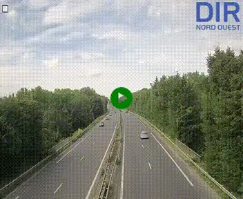 Webcam sur le périphérique de Caen (N814) à l'est de la ville, à Mondeville hauteur de la sortie 2, Presqu'île-Rives de l'Orne, au bout de l'autoroute A13
