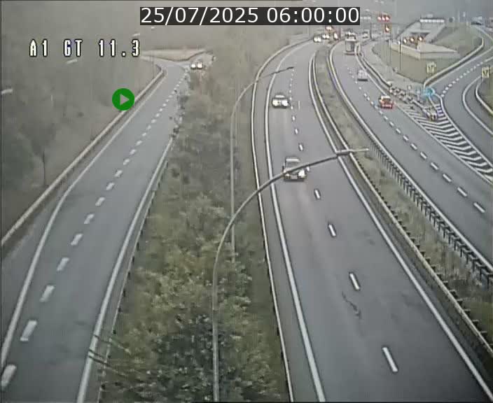 Traffic live webcam Luxembourg Senningerberg - A1 direction Allemagne - BK 11.3