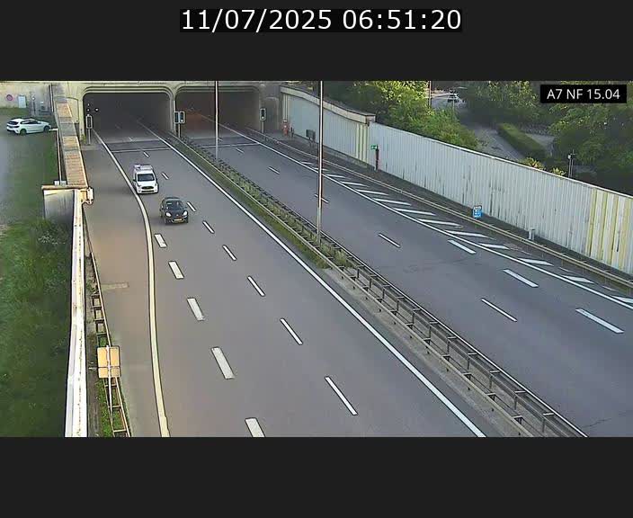 Caméra trafic Luxembourg - A7, Tunnel Mersch, entrée sud, direction Ettelbruck