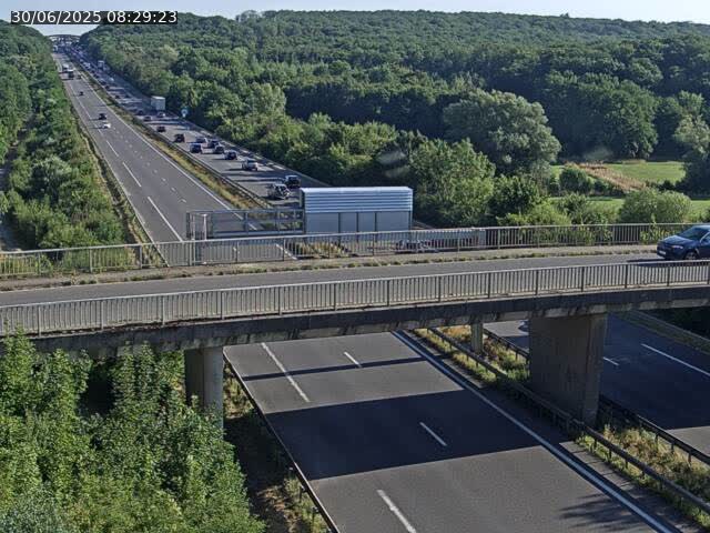 Caméra autoroute France - A31, Zoufftgen direction Luxembourg-ville, à la frontière entre la France et le Luxembourg