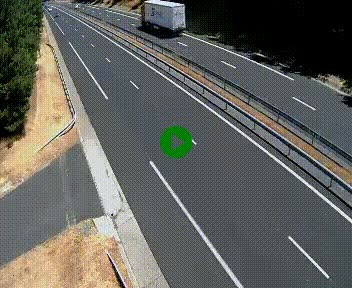Caméra autoroute A75 à hauteur du col des Issartets en direction de Montpellier