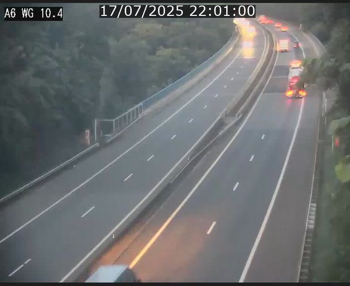 Traffic live webcam Luxembourg Mamer - A6 - BK 10.4 - direction Luxembourg/France/Allemagne