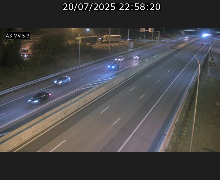 Webcam à l'Aire de Berchem au Luxembourg sur l'A3. Vue orientée vers la France