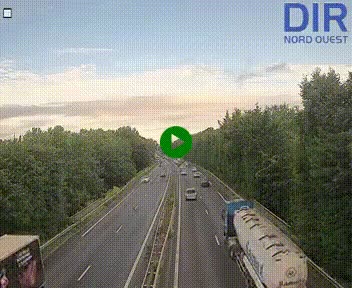 Webcam sur le périphérique de Caen (N814) à l'est de la ville, à Mondeville hauteur de la sortie 2, Presqu'île-Rives de l'Orne, au bout de l'autoroute A13