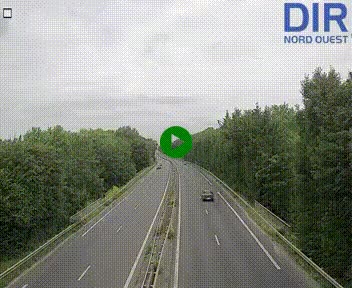 Webcam sur le périphérique de Caen (N814) à l'est de la ville, à Mondeville hauteur de la sortie 2, Presqu'île-Rives de l'Orne, au bout de l'autoroute A13