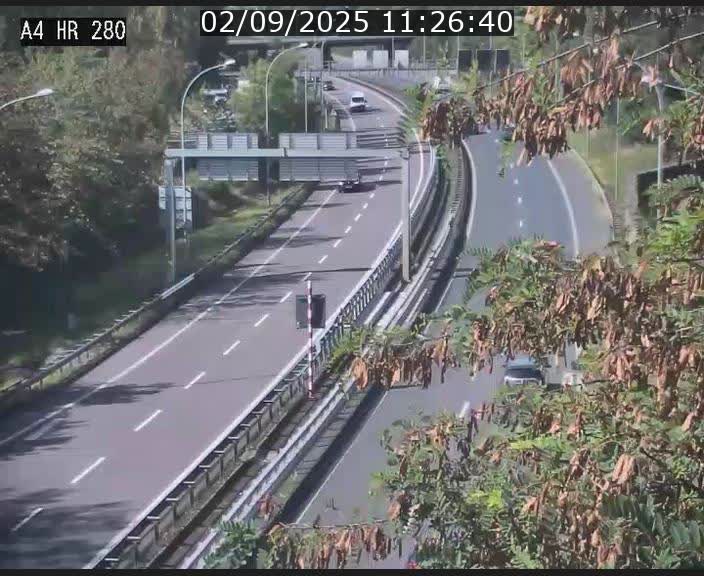 Webcam traffic A4 Luxembourg - BK 0.2 - P+R Bouillon (direction Luxembourg)
