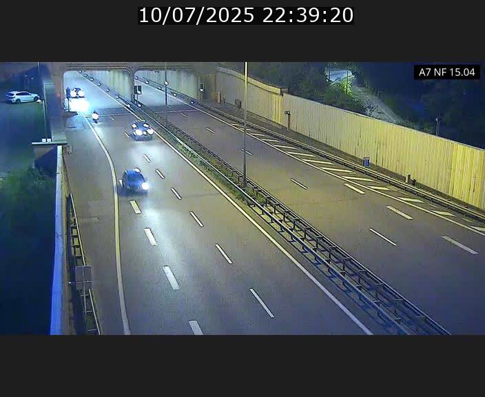 Caméra trafic Luxembourg - A7, Tunnel Mersch, entrée sud, direction Ettelbruck