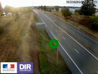 Webcam à Mably, à proximité de Roanne en direction de Moulins sur la N7