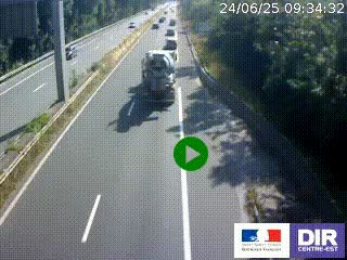 Webcam sur la nationale N90 à Gilly-sur-Isère, en direction et à proximité d'Albertville
